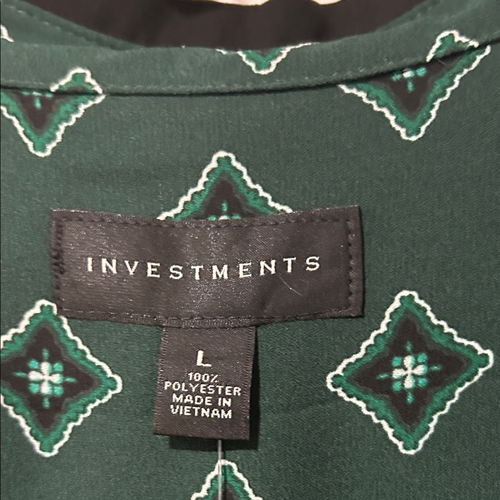 Investments Geometric Green Maxi Dress - Picture 4 of 6